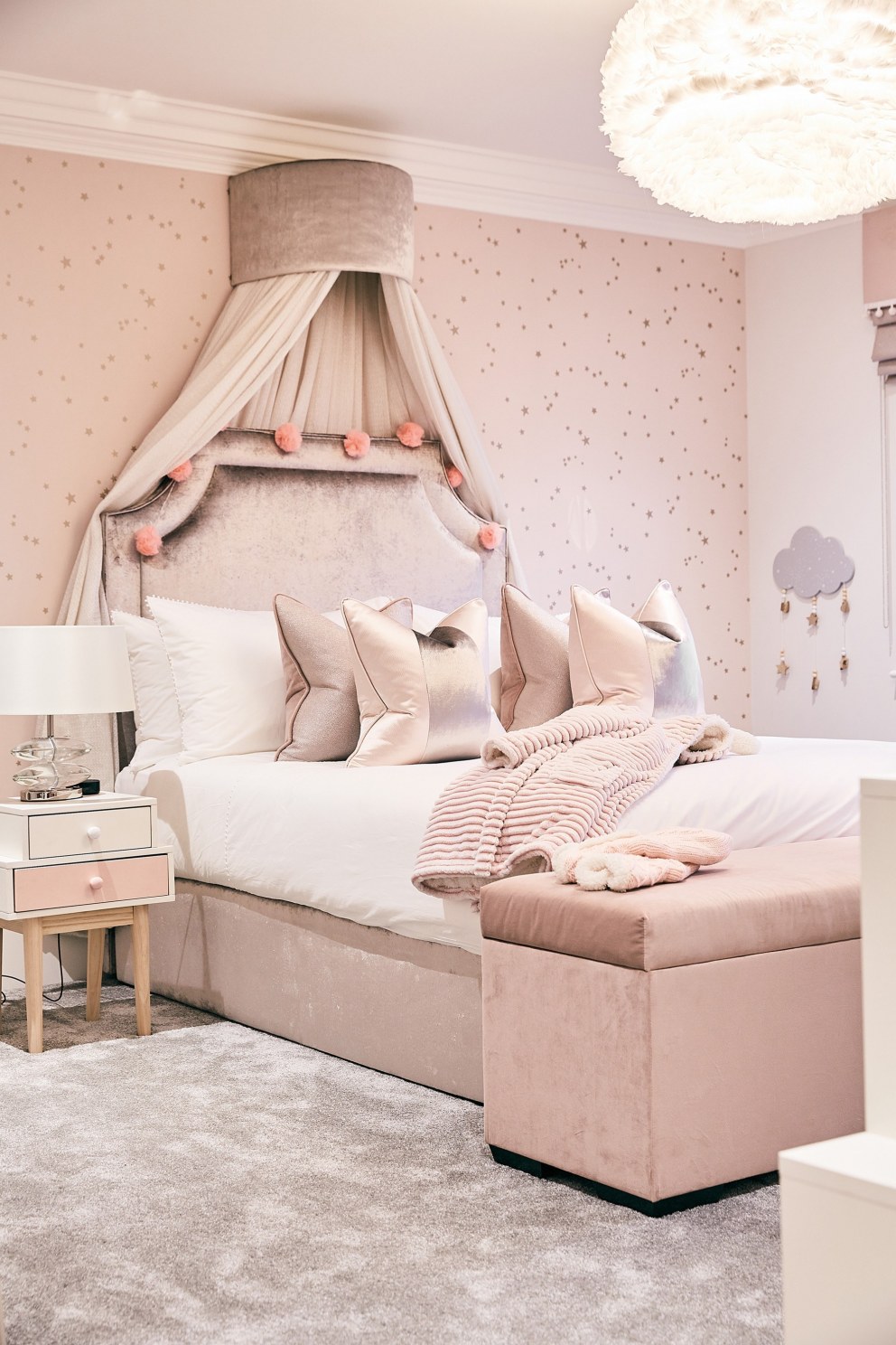 Comfortable luxury - with kids | Young girls dream bedroom | Interior Designers